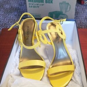 Yellow High Heels 4 inch heel